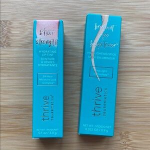 Thrive Causemetics Hydrating Lip Tint and Highlighting Stick Duo